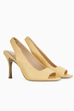 Pumps - FURLA CODE SLINGB. SANDAL T.90 yellow