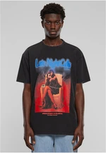 Men's Late Night Calls Acid Heavy Oversize T-Shirt - Black