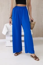 Wide trousers cornflower blue