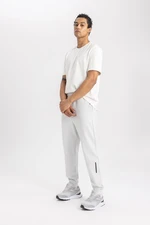 DEFACTO Fit Jogger Sweatpants Standard Fit Basic Plain Pocket Elastic Waist Leg