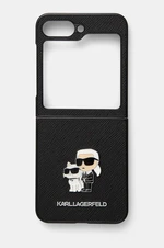 Puzdro na mobil Karl Lagerfeld Z Flip6 F741 čierna farba, KLHCZF6SAPKCNPK