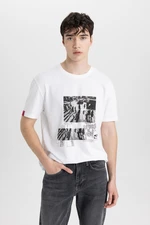 DEFACTO Regular Fit Crew Neck Printed Short Sleeve T-Shirt