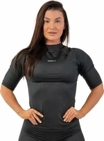 Nebbia Python SnakeSkin Mid Sleeve T-Shirt Black S Fitness koszulka