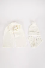 DEFACTO Girl 3-Piece Knitted Scarf Beanie Glove Set