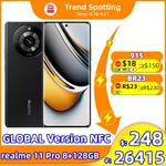 Global Version realme 11 Pro NFC 6.7'' 120Hz OLED Display Dimensity 7050 Octa Core 100MP OIS Camera 5000mAh Battery 67W Charger