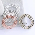 10pcs 30mm Dia Circle Earring Hoops Charms Diy Filigree Pendant Connectors For Necklace Jewelry Making Supplies