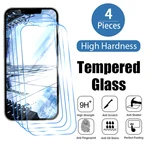 4PCS Protective Glass for iPhone 12 13 11 14 Pro Max Mini Screen Protector On iPhone 14 Pro Xs Max XR X 7 8 6 Plus SE 2020 Glass