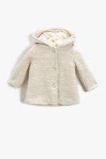 Koton Hooded Coat Buttoned