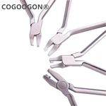 1Set/4pcs Dental Orthodontic Aligner Pliers Thermal Forming Invisable Brace Vertical /Horizontal Level/Tear Drop/Hole Punch