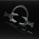 1 pc Orthodontic Dental Plastic Mouth Opener Transparent Cheek Retractor with Handle C shape Cheek Lip Retractor