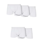 Solid Organic Cotton Boxer Shorts 5-Pack White+White+White+White+White