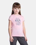 Pink girls' T-shirt with print Kilpi MALGA
