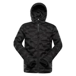 Men's black winter quilted jacket NAX RAFF