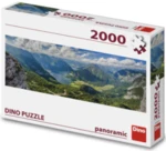 Puzzle 2000 Pohled na Alpy panoramic