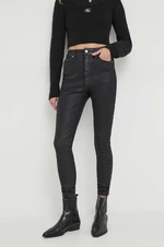 Džíny Calvin Klein Jeans dámské, černá barva, J20J222135