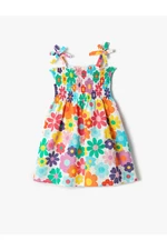 Koton Dress With Floral Straps Gippe Cotton