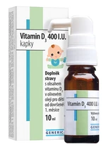 GENERICA Vitamin D3 400 I.U. kapky 10 ml