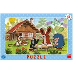 Dino Puzzle Krtko na návšteve 15 dielikov