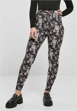 AOP blackrose women's soft leggings