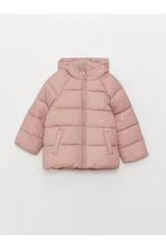 LC Waikiki Hooded Long Sleeve Basic Baby Girl Zipper Down Coat