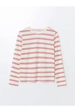 LC Waikiki Crew Neck Striped Long Sleeve Girl's T-Shirt