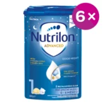 NUTRILON 1 Good Sleep počiatočná mliečna výživa v prášku na dobrú noc. 6 x 800 g