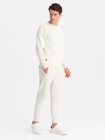 Ombre BASIC men's cotton tracksuit set unbuttoned sweatshirt + joggers