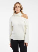 Orsay Creamy women's turtleneck with a slit - Women