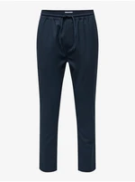 Dark blue men's trousers ONLY & SONS Linus - Men