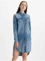 Blue women's denim dress Diesel De-Blanche - Women