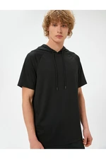 Koton Sports T-Shirt Hooded Short Sleeve