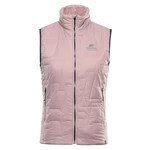 Women's ultralight vest with ALPINE PRO BERFA pale mauve impregnation