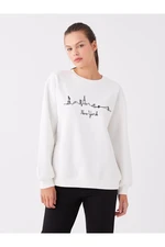 LC Waikiki Crew Neck Embroidered Long Sleeve Women's Sweatshirt