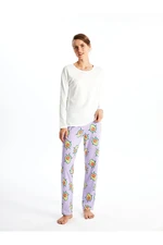 LC Waikiki Women's Pajamas Bottom with an Elastic Waist Print