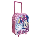 KIDS BACKPACK TROLLEY SCHOOL MINNIE