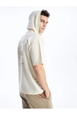 LC Waikiki Men's Hooded Short Sleeve Printed T-Shirt