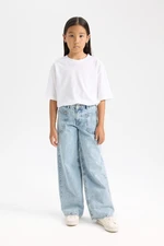 DEFACTO Girl's Wide Leg Wide Leg Pocket Trousers