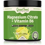 GreenFood Nutrition Magnesium Citrate + Vitamin B6 prášok na podporu normálnej činnosti nervovej sústavy, svalov, zubov a zníženie únavy príchuť Juicy