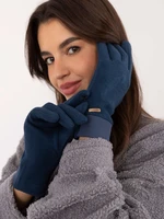 Blue women's gloves