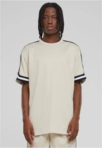 Men's T-shirt Oversized Stripes Mesh - cream