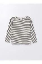 LC Waikiki Crew Neck Short Sleeve Striped Baby Girl T-Shirt