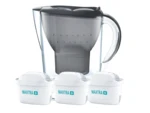 BRITA Marella Cool Memo, 3x filtr MX PRO, Filtrační konvice,grafitová 2.4 l