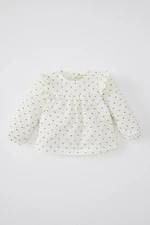 DEFACTO Baby Girl Crew Neck Long Sleeve Shirt