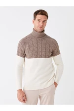 LC Waikiki Turtleneck Long Sleeve Men's Knitwear Sweater