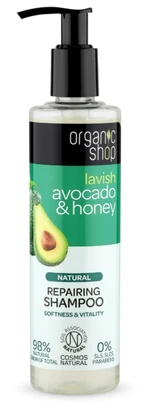 NATURA SIBERICA Organic Shop - Avokádo & Med - Obnovujúci šampón 280 ml