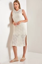 Dámske šaty s kockovaným vzorom Bianco Lucci