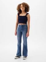 Tmavomodré dievčenské flared fit džínsy GAP