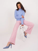 Light Pink Straight Women's Suit Pants