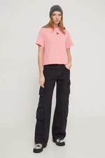 Tričko Tommy Jeans dámsky,ružová farba,DW0DW17391
