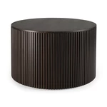 Konferenční stolek Roller Max - lakovaný mahagon - tmavě hnědý - kulatý - snímatelný potah - Ethnicraft